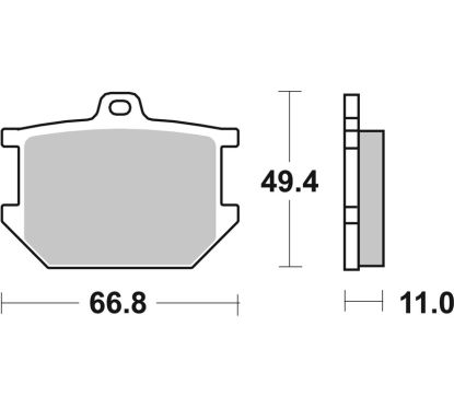 Plaquettes de frein BREMBO route carbone céramique - 07YA0309