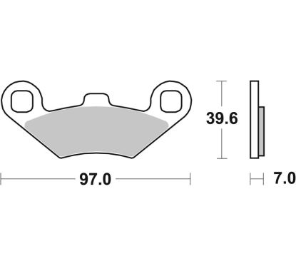 Plaquettes de frein BREMBO Scooter métal fritté - 07104XS