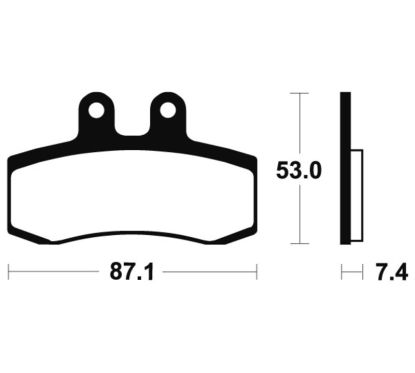 Plaquettes de frein TECNIUM route organique - MA181
