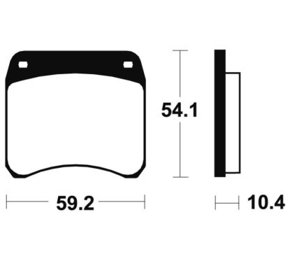 Plaquettes de frein TECNIUM route organique - MA23