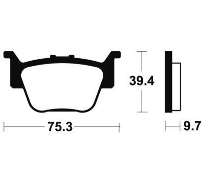 Plaquettes de frein TECNIUM MX/Quad métal fritté - MO313