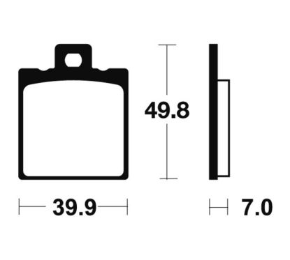 Plaquettes de frein TECNIUM route organique - MA237