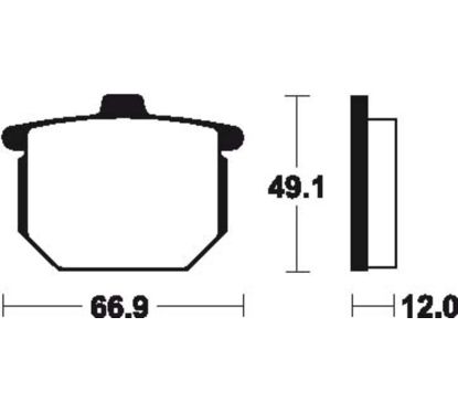 Plaquettes de frein TECNIUM route organique - MA8
