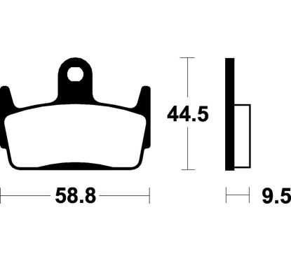Plaquettes de frein TECNIUM Scooter organique - ME210