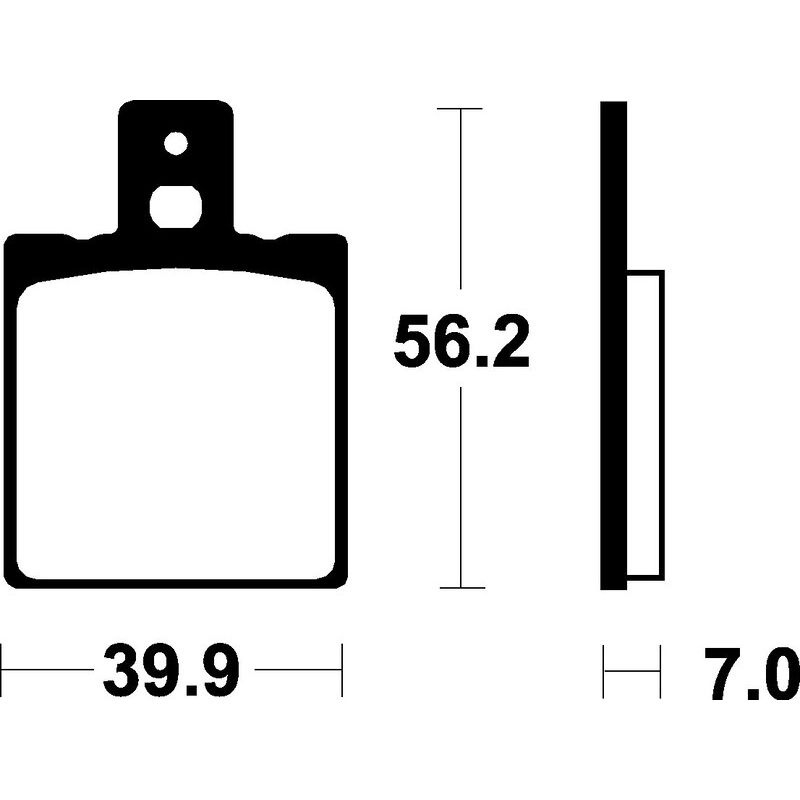 Plaquettes de frein TECNIUM Scooter organique - ME218