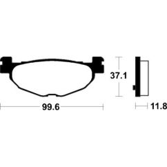 Plaquettes de frein TECNIUM Scooter organique - ME312
