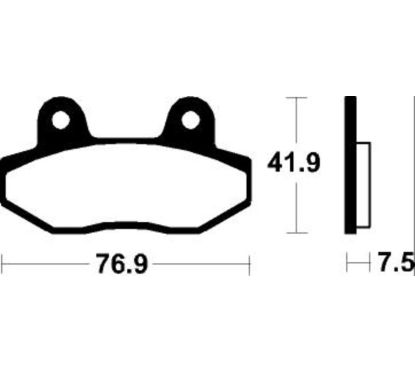 Plaquettes de frein TECNIUM Scooter organique - ME314