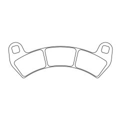 Plaquettes de frein CL BRAKES Quad métal fritté - 1247ATV1