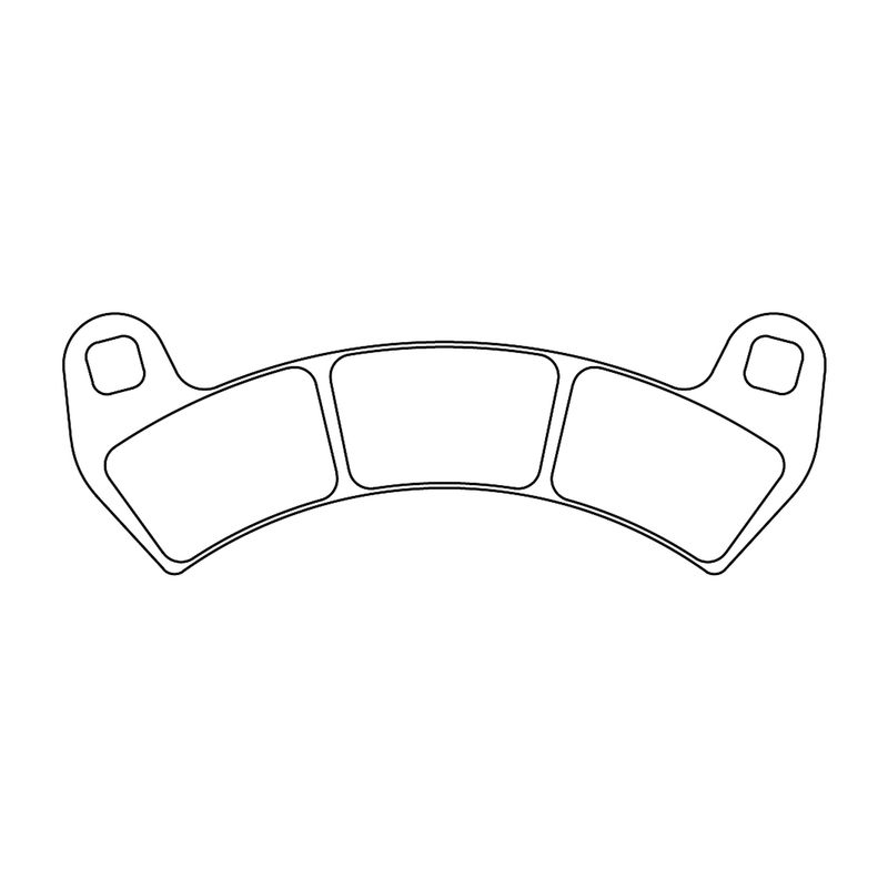 Plaquettes de frein CL BRAKES Quad métal fritté - 1247ATV1