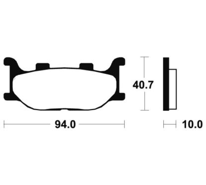 Plaquettes de frein TECNIUM route organique - MA191