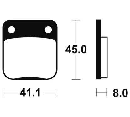 Plaquettes de frein TECNIUM route organique - MA36
