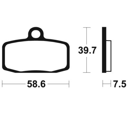 Plaquettes de frein TECNIUM Racing MX/Quad métal fritté - MOR385