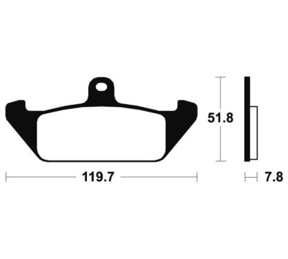 Plaquettes de frein TECNIUM route organique - MA94