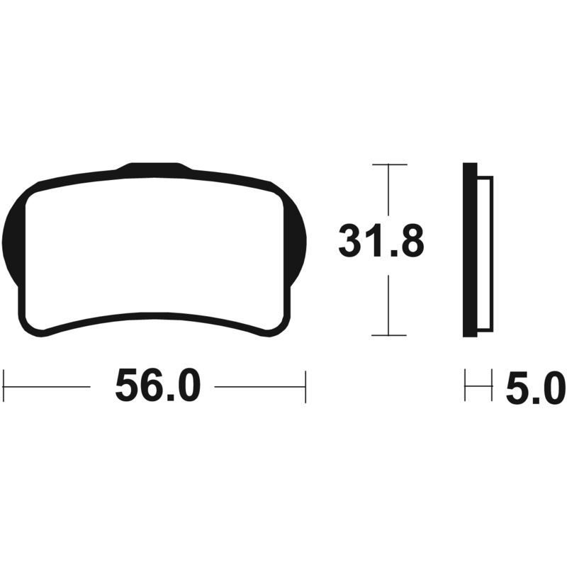 Plaquettes de frein TECNIUM Racing MX/Quad métal fritté - MOR439
