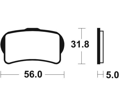 Plaquettes de frein TECNIUM Racing MX/Quad métal fritté - MOR439