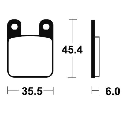 Plaquettes de frein TECNIUM Racing MX/Quad métal fritté - MOR59