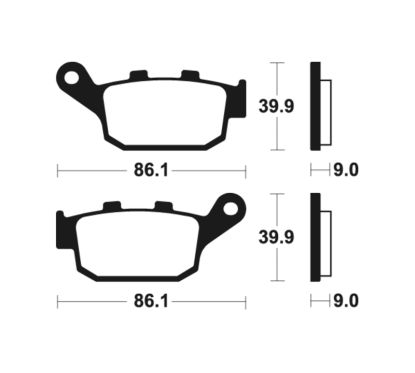 Plaquettes de frein TECNIUM Performance métal fritté - MR 381