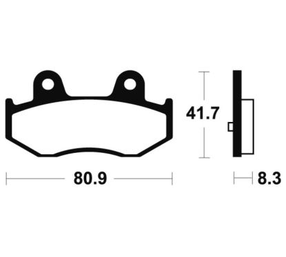 Plaquettes de frein TECNIUM Maxi Scooter métal fritté - MSS281