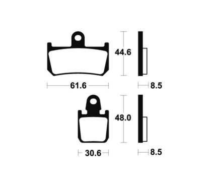 Plaquettes de frein TECNIUM Performance métal fritté - MF339
