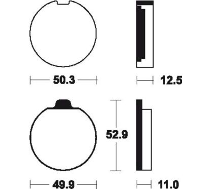 Plaquettes de frein TECNIUM route organique - MA11