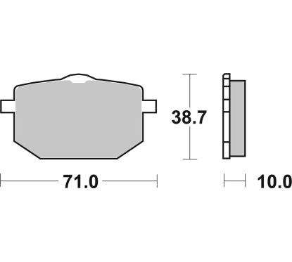 Plaquettes de frein BREMBO route métal fritté - 07YA18SA