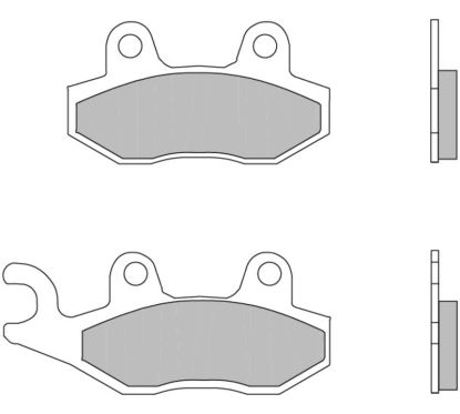 Plaquettes de frein BREMBO route carbone céramique - 07YA2106