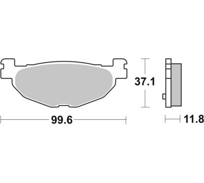 Plaquettes de frein BREMBO Scooter métal fritté - 07059XS