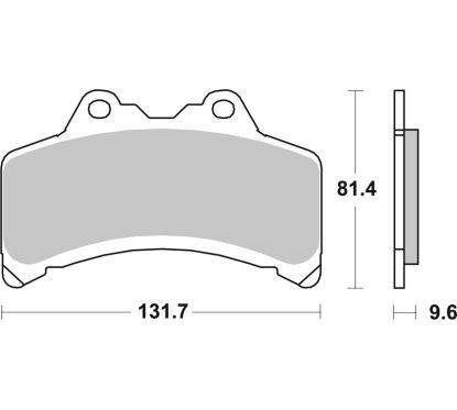 Plaquettes de frein BREMBO route carbone céramique - 07YA3108