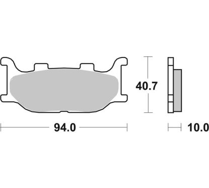 Plaquettes de frein BREMBO route métal fritté - 07YA34SA