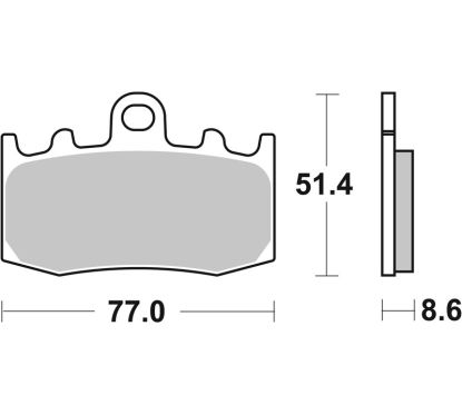 Plaquettes de frein BREMBO route métal fritté - 07BB26LA