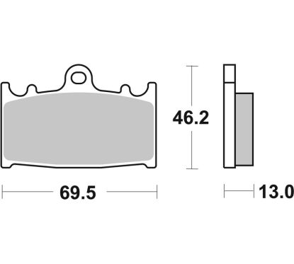 Plaquettes de frein BREMBO route métal fritté - 07SU30SP