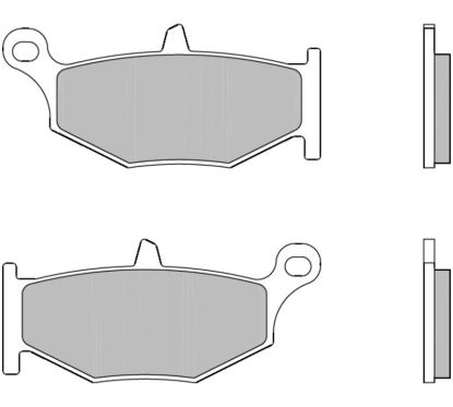 Plaquettes de frein BREMBO route métal fritté - 07SU32SP