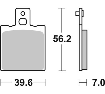 Plaquettes de frein BREMBO route métal fritté - 07BB01SP