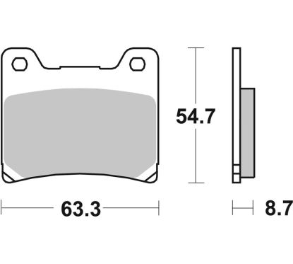 Plaquettes de frein BREMBO route métal fritté - 07YA11SA
