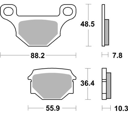 Plaquettes de frein BREMBO route carbone céramique - 07GR09CC