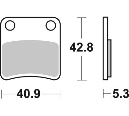 Plaquettes de frein BREMBO route carbone céramique - 07GR19CC