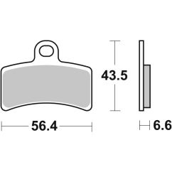 Plaquettes de frein BREMBO route carbone céramique - 07GR5105