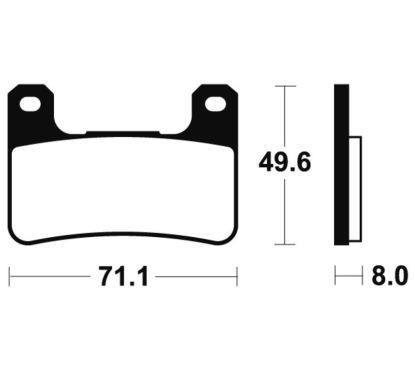Plaquettes de frein TECNIUM Performance métal fritté - MF306