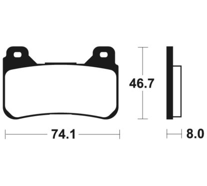Plaquettes de frein TECNIUM Performance métal fritté - MF309