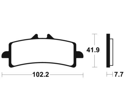 Plaquettes de frein TECNIUM Performance métal fritté - MF341