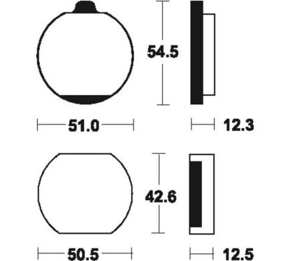 Plaquettes de frein TECNIUM route organique - MA10