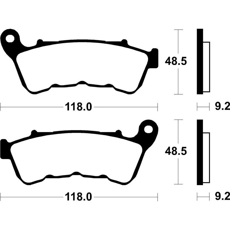 Plaquettes de frein TECNIUM Performance métal fritté - MF434