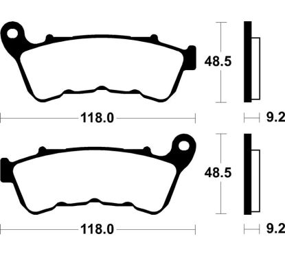 Plaquettes de frein TECNIUM Performance métal fritté - MF434