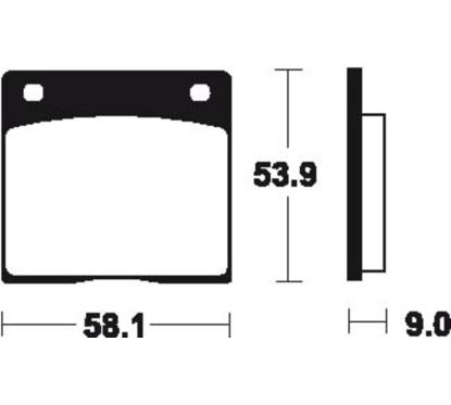 Plaquettes de frein TECNIUM route organique - MA12