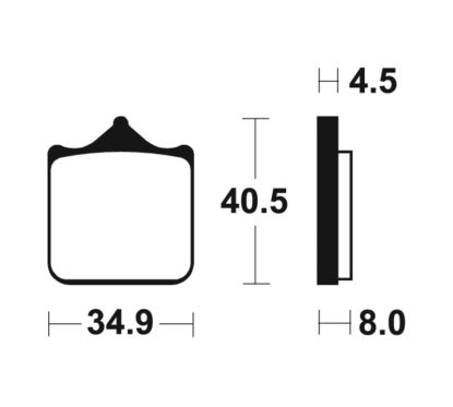 Plaquettes de frein TECNIUM Performance métal fritté - MF370