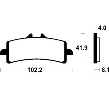 Plaquettes de frein TECNIUM Performance métal fritté - MF401